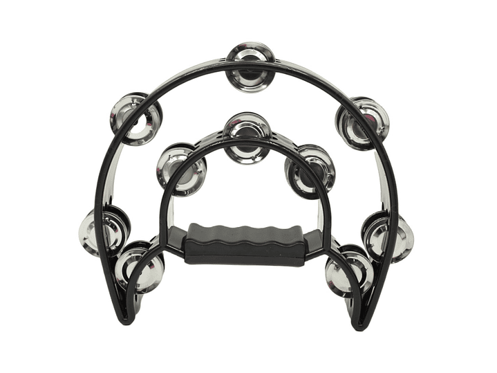 Pandero Musical Media Luna Hendrix Negro 20x20 cm 1