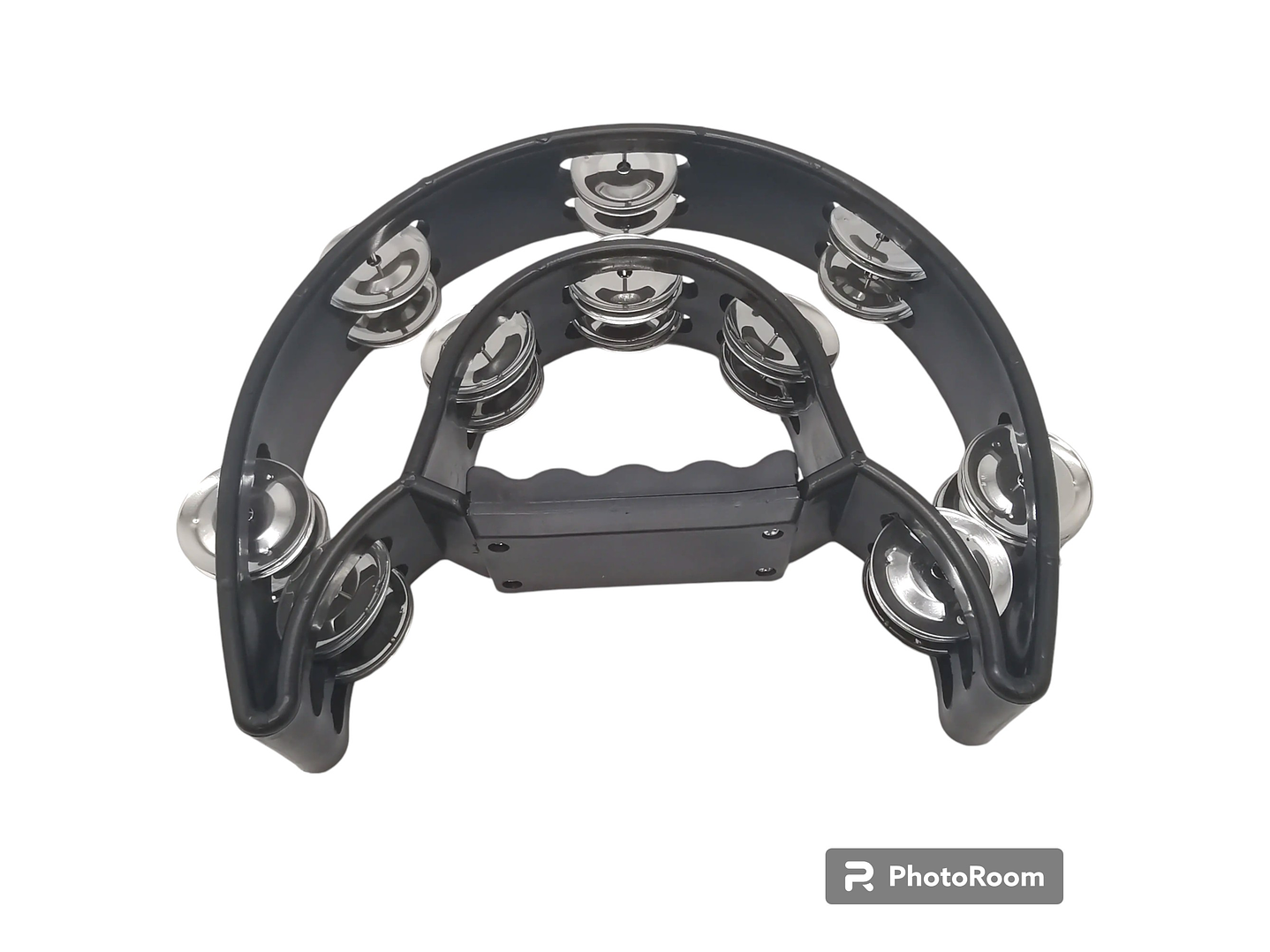 Pandero Musical Media Luna Hendrix Negro 20x20 cm 3