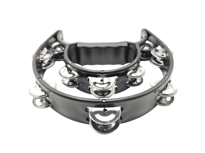 Pandero Musical Media Luna Hendrix Negro 20x20 cm 4