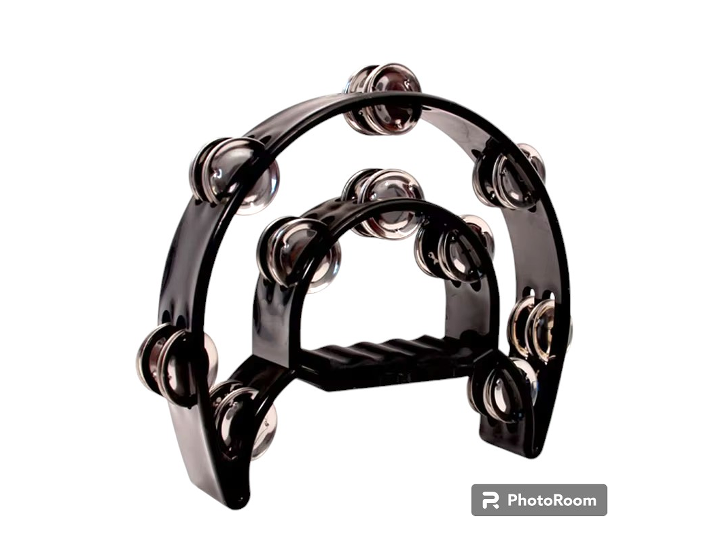 Pandero Musical Media Luna Hendrix Negro 20x20 cm 6