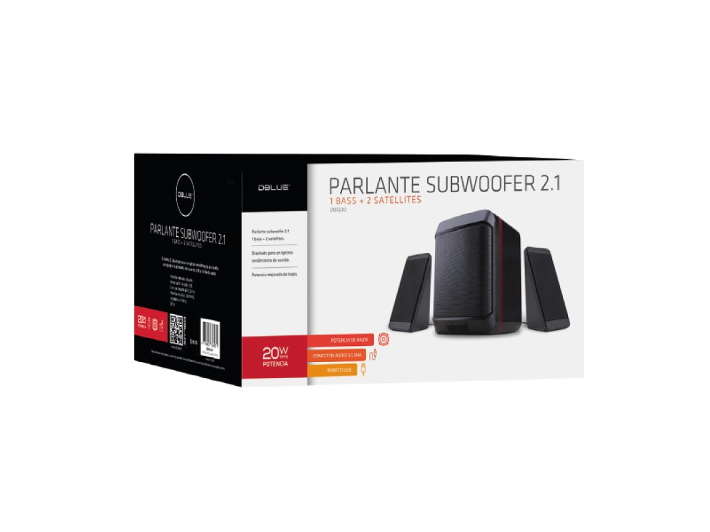 Parlante Subwoofer 2.1 Dblue DBS130 5