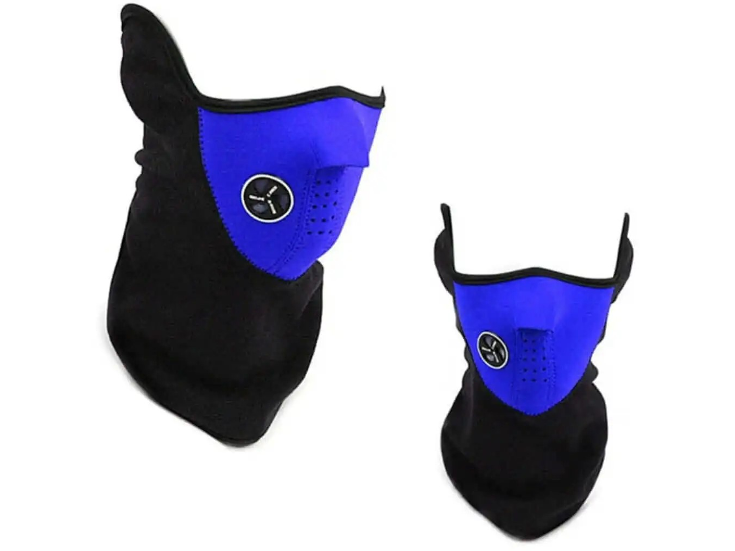 Máscara Moto o Bicicleta de Neopreno y Polar Azul 3