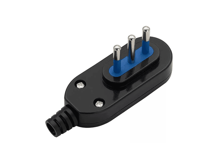 Enchufe Macho Horizontal Philco 2P+T Negro 79309 1