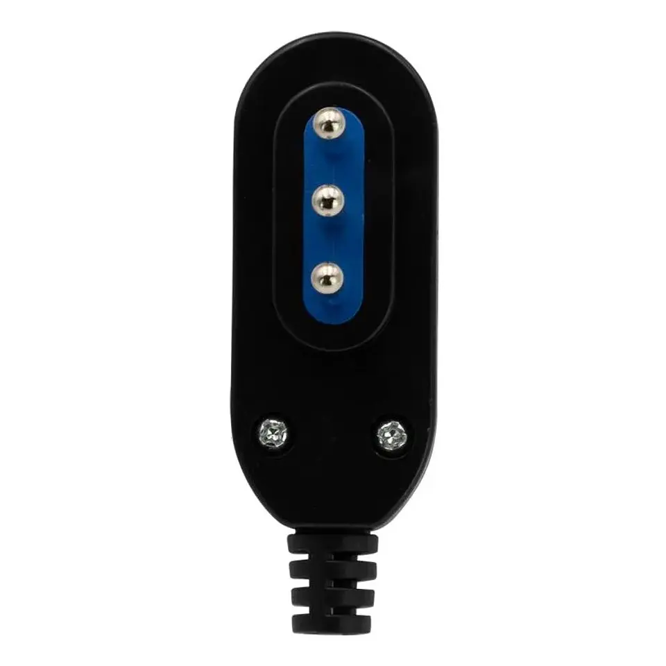 Enchufe Macho Horizontal Philco 2P+T Negro 79309 2