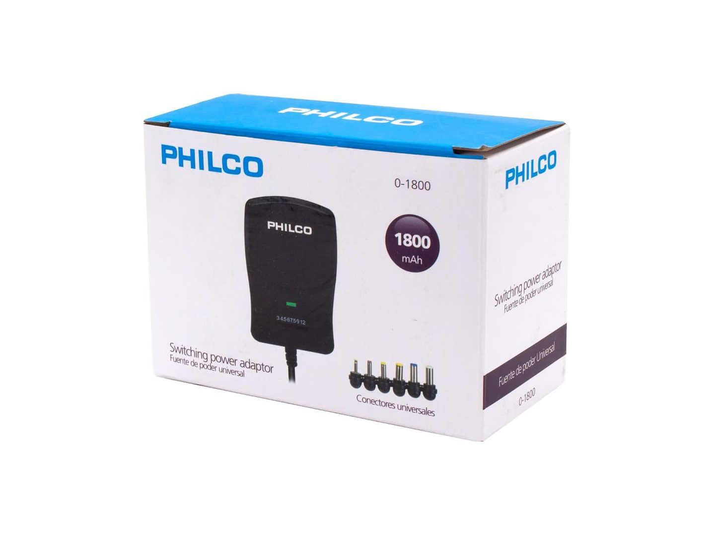 Eliminador Pilas 1800 Mah Philco 6 Conectores 3