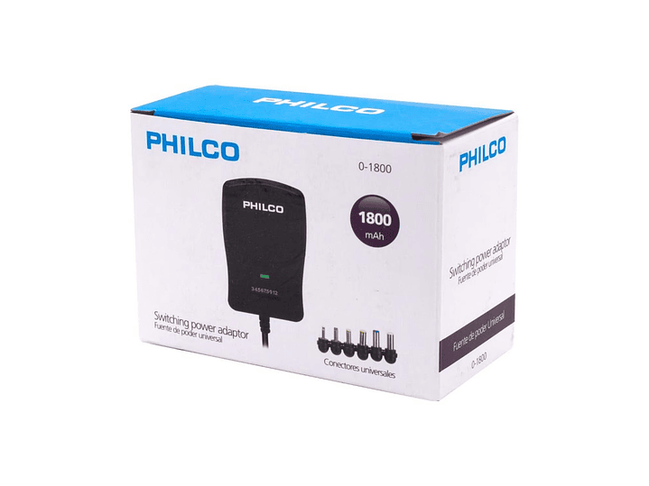 Eliminador Pilas 1800 Mah Philco 6 Conectores 3