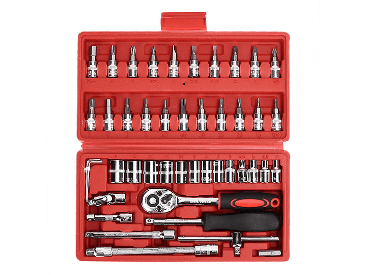 Set Juego Caja De Dados Chicharra 1/4 46 Piezas CR-V 1