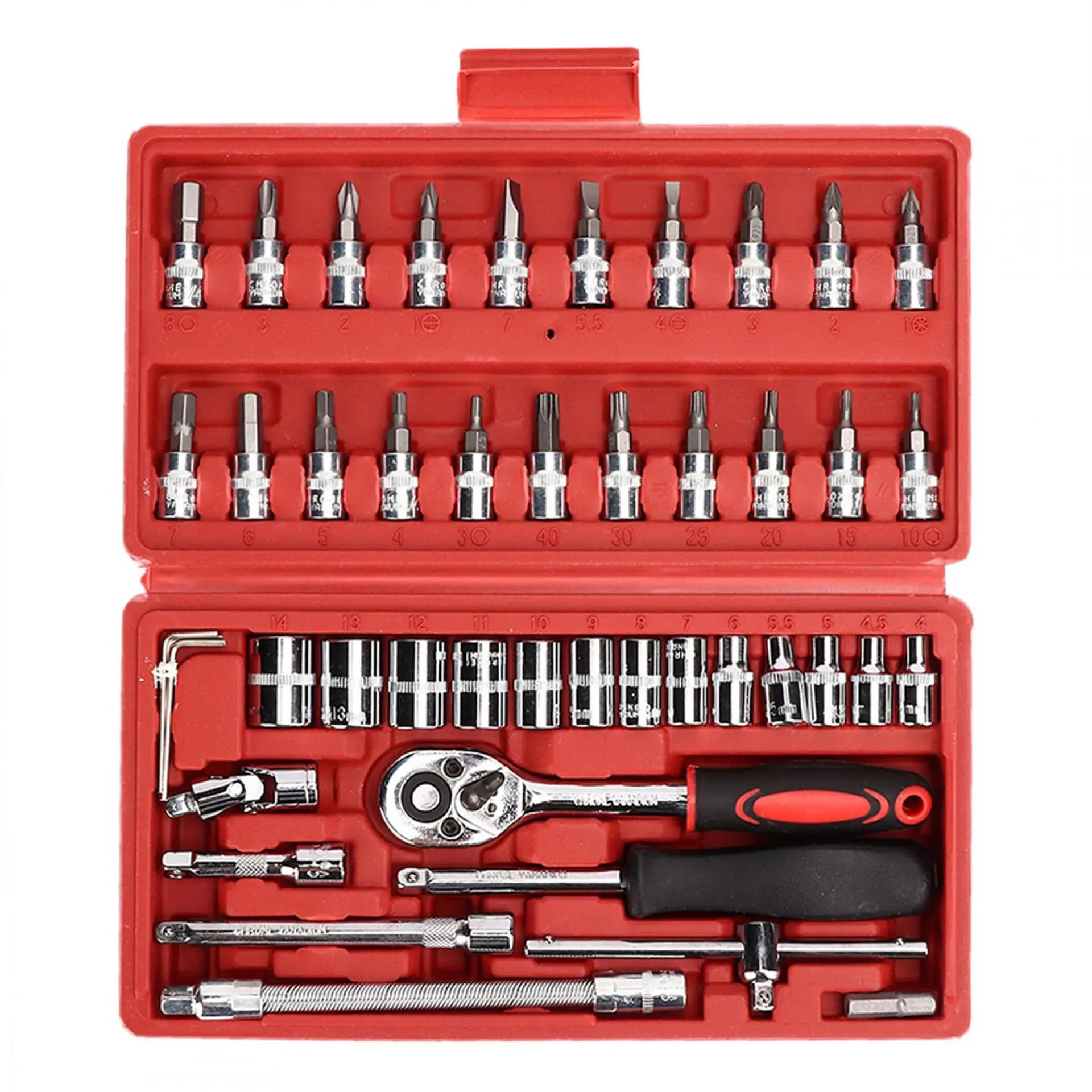 Set Juego Caja De Dados Chicharra 1/4 46 Piezas CR-V 1