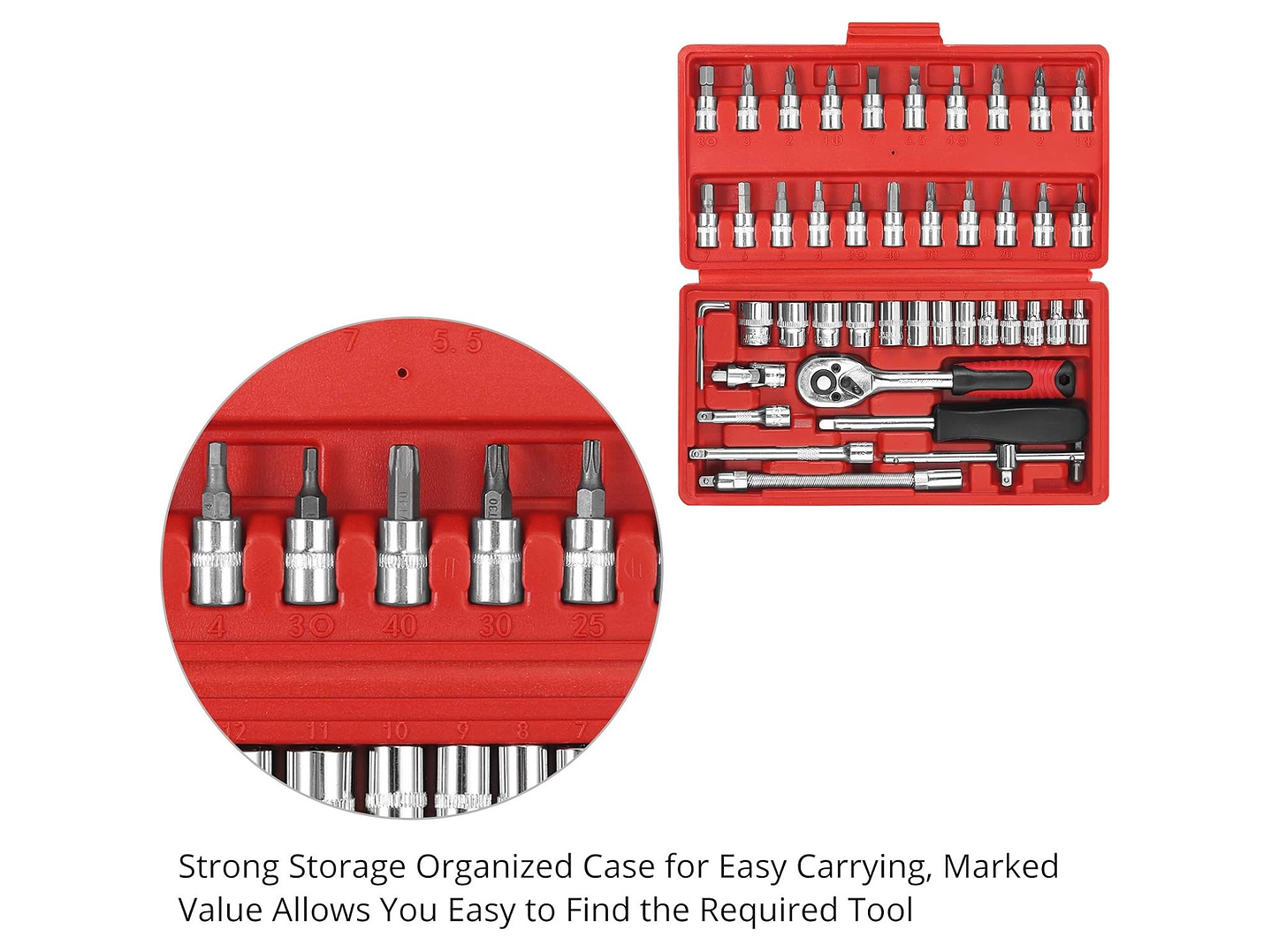 Set Juego Caja De Dados Chicharra 1/4 46 Piezas CR-V 5
