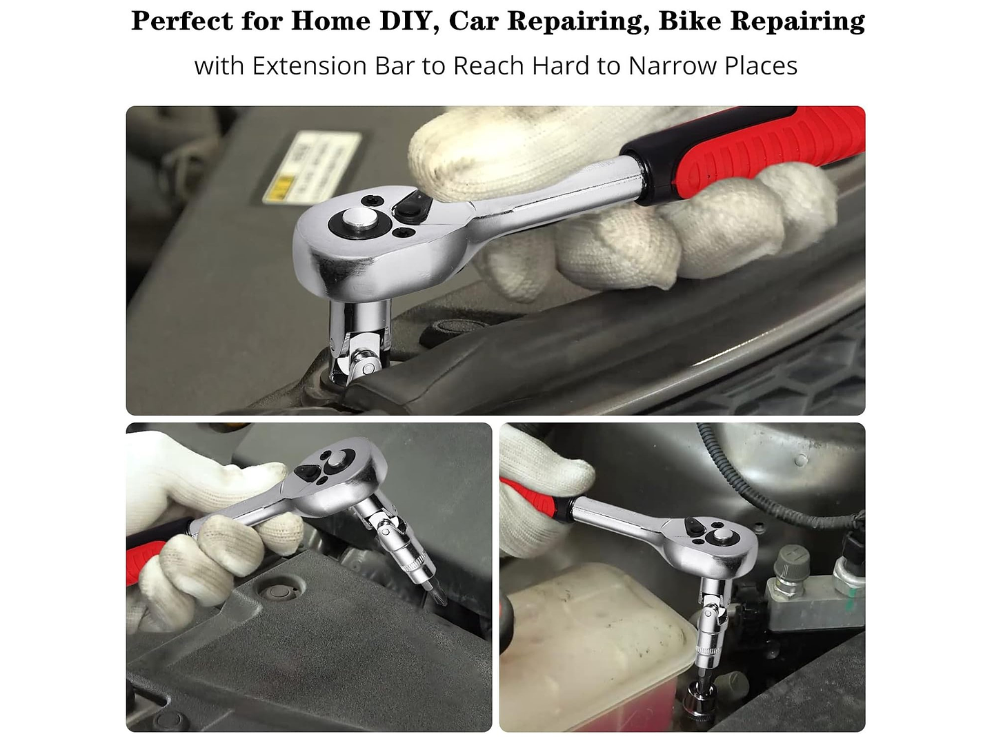 Set Juego Caja De Dados Chicharra 1/4 46 Piezas CR-V 6