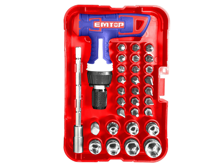 Set de 31 Piezas de Llaves con Mango en T EMTOP EBST03102 1