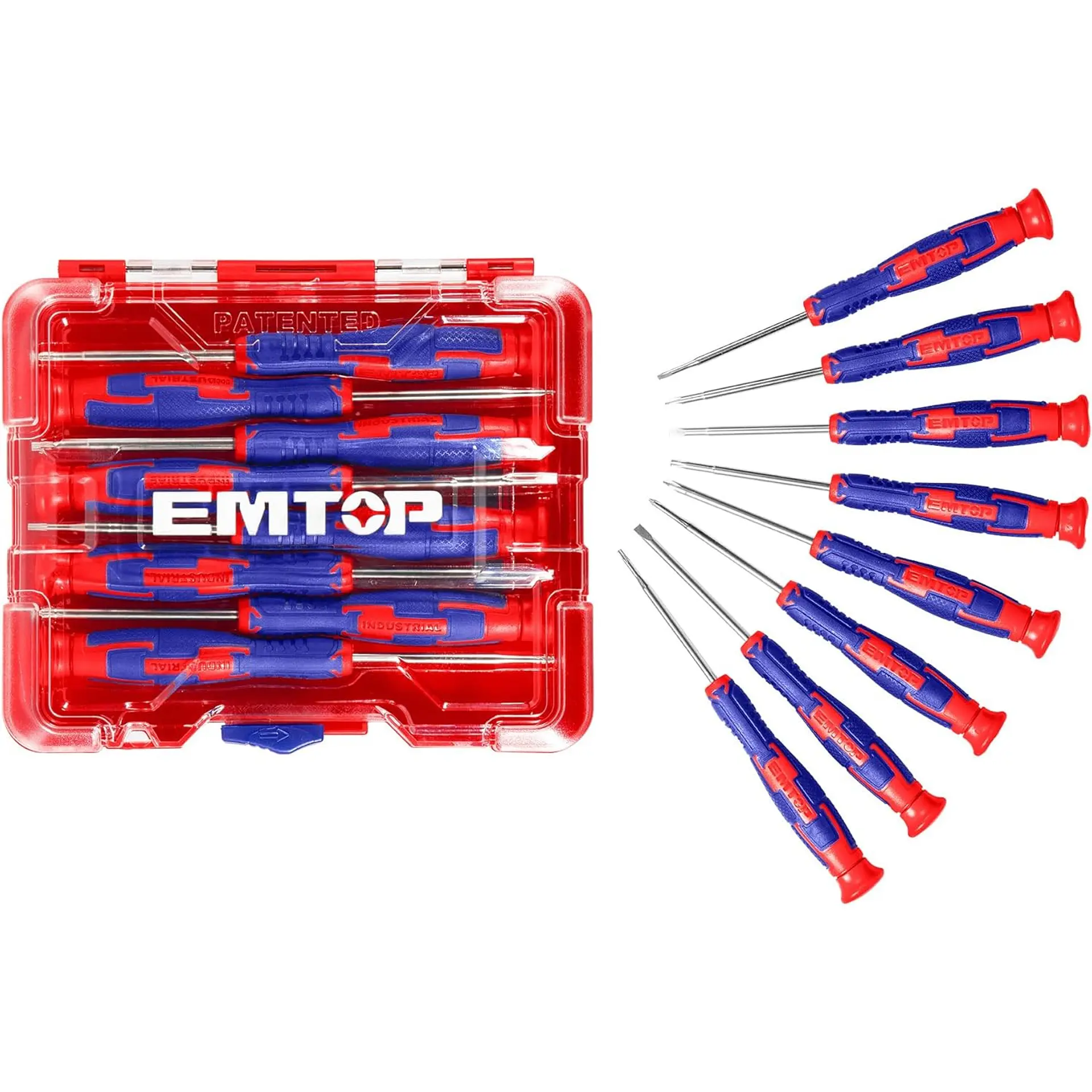 Pack 8 Destornillador Precisión Industrial ESSTP0802 EMTOP 1