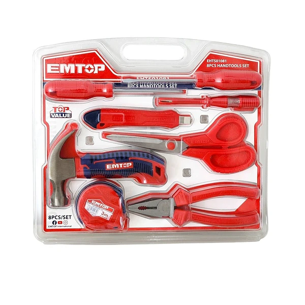 Pack de 8 Herramientas Manuales EMTOP