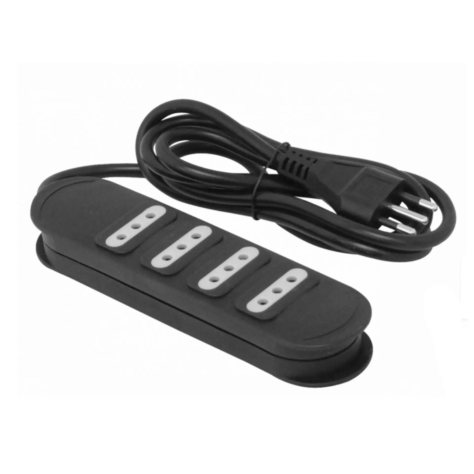 Alargador Eléctrico 4Pos 3mt ME204B Macrotel Negro 1