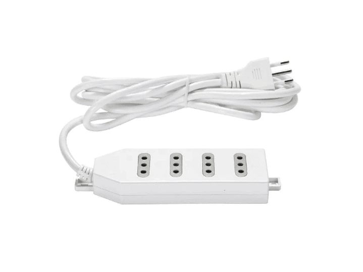 Alargador Zapatilla de 4 Pos 3mt ME204W Macrotel Blanco 1