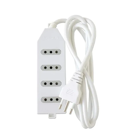Alargador Zapatilla de 4 Pos 3mt ME204W Macrotel Blanco
