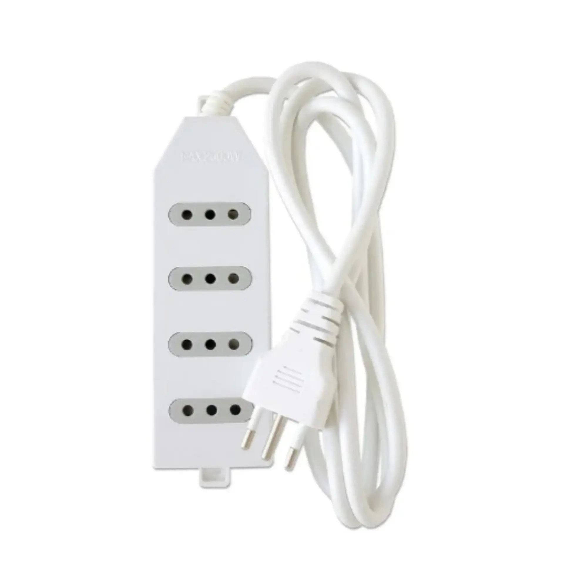 Alargador Zapatilla de 4 Pos 3mt ME204W Macrotel Blanco 2