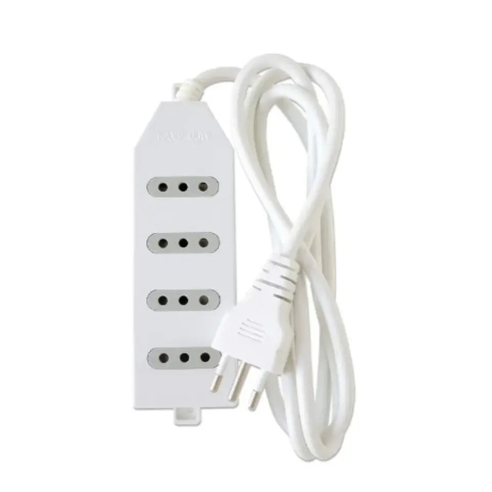 Alargador Zapatilla de 4 Pos 3mt ME204W Macrotel Blanco 2