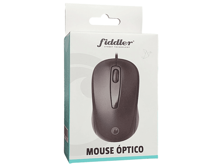 Mouse Óptico Fiddler FDM217 Alámbrico Negro FDM217 2