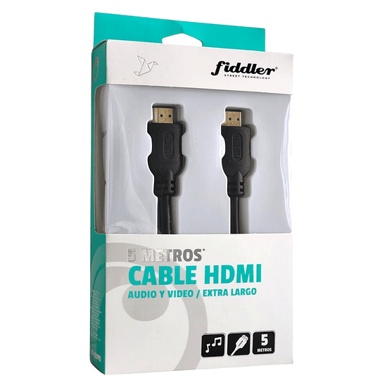 Cable HDMI Audio y Video V 5mt Fiddler