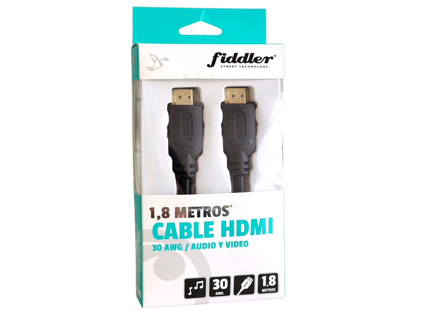 Cable HDMI 30AWG 1.8mt Fiddler FD3300PRO 1