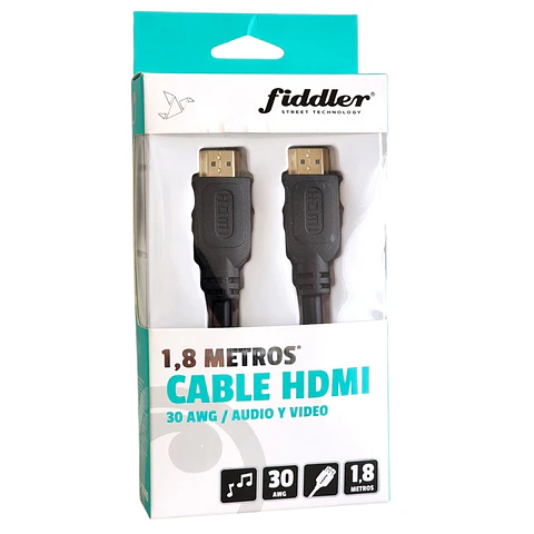 Cable HDMI 30AWG 1.8mt Fiddler FD3300PRO
