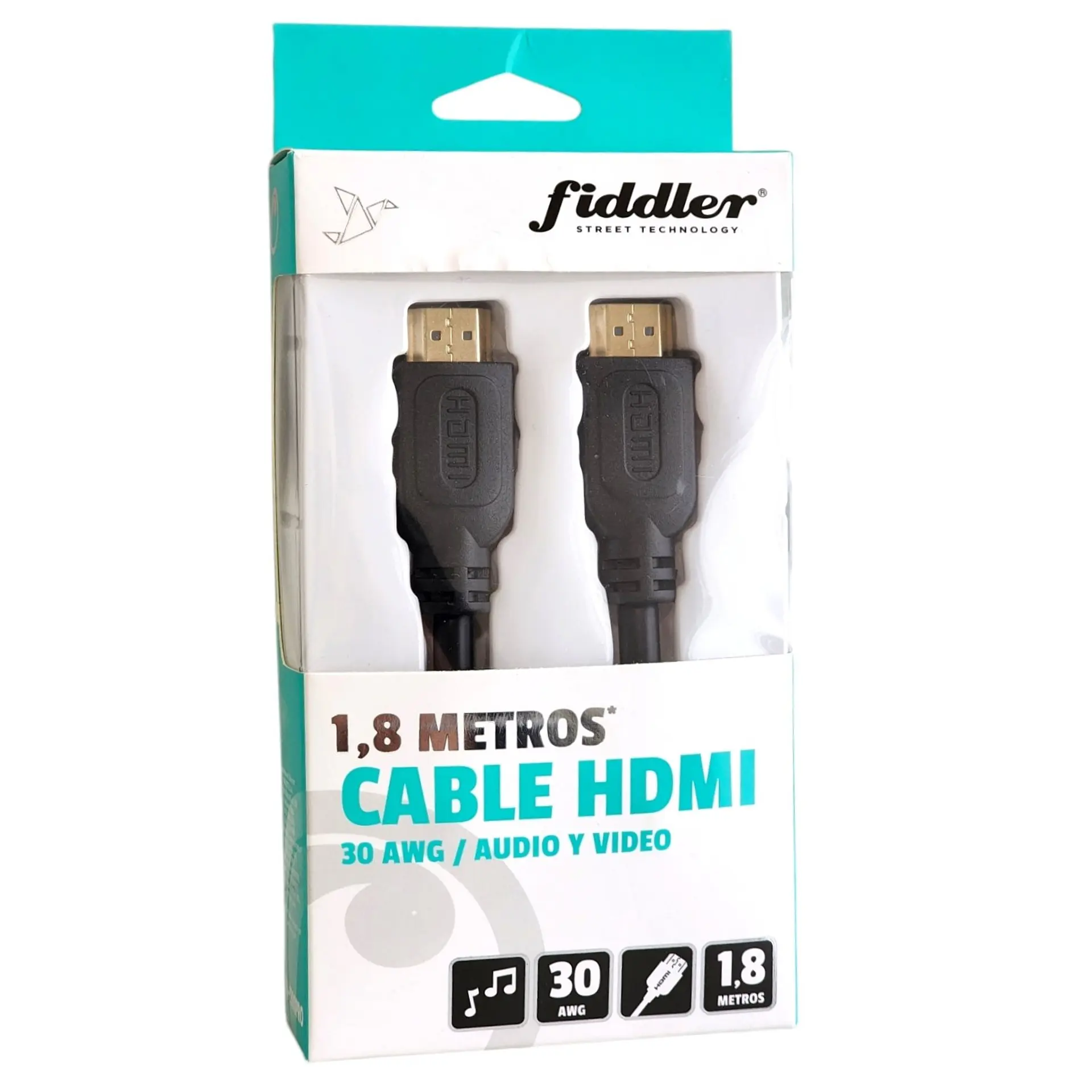 Cable HDMI 30AWG 1.8mt Fiddler FD3300PRO 1