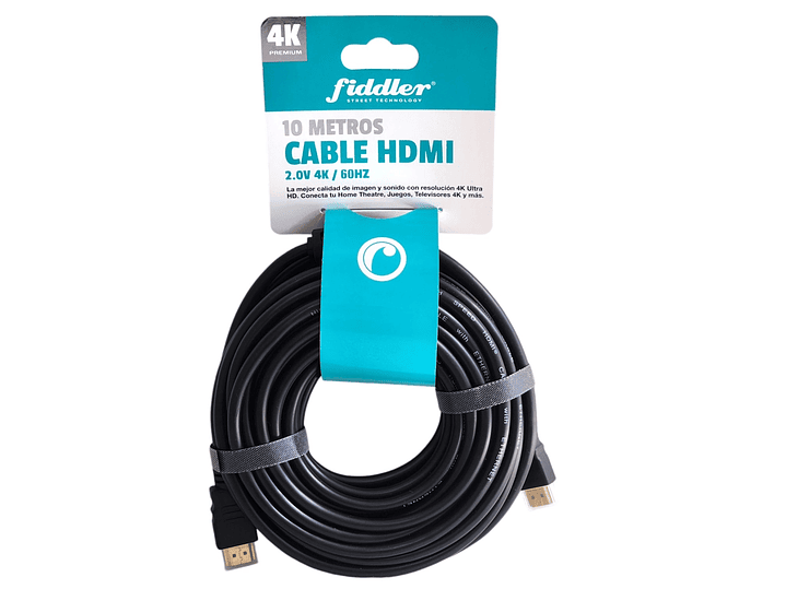 Cable HDMI 2.0v 4K/60Hz de 10 mt Fiddler 1