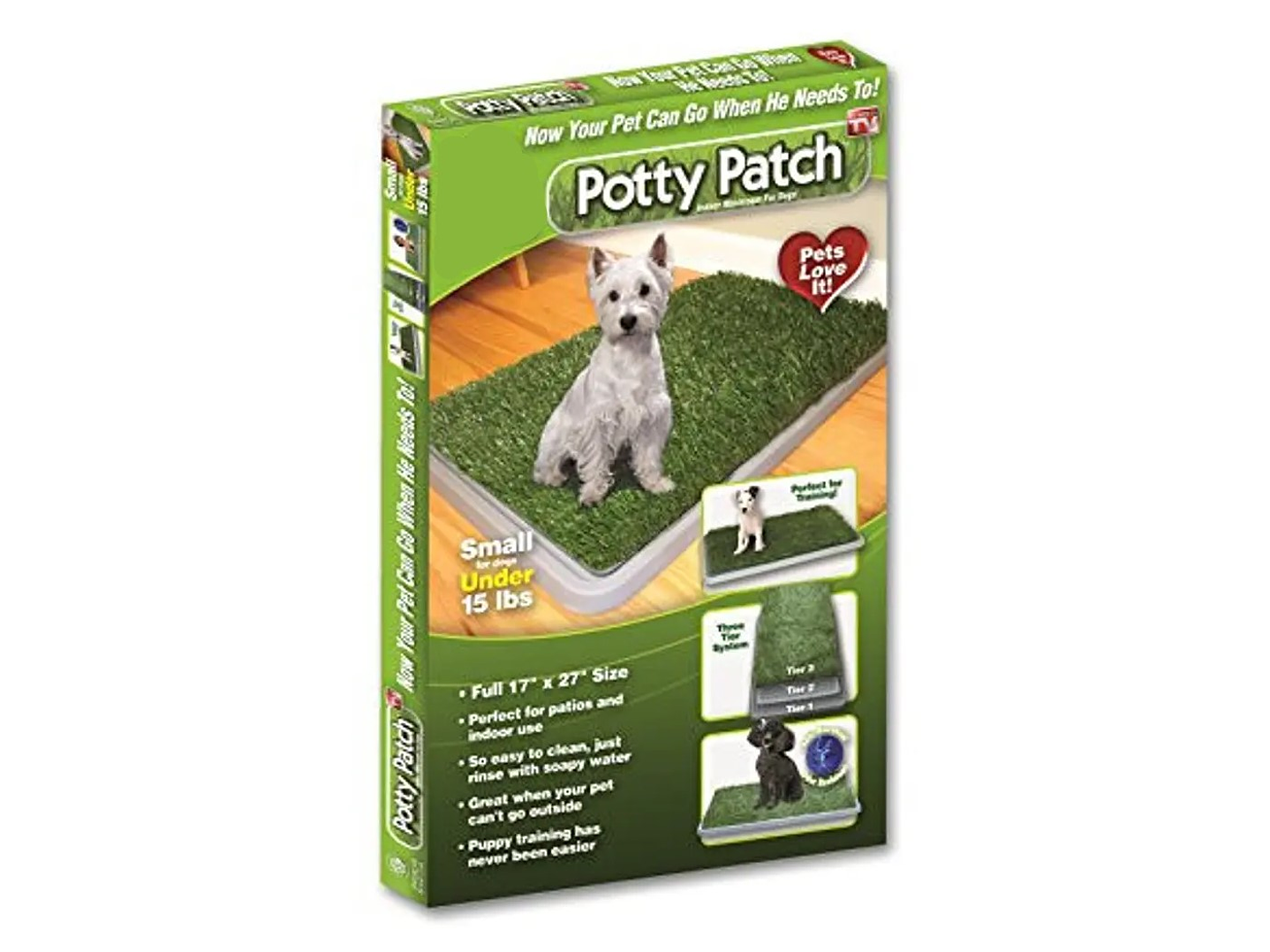 Baño Ecológico Para Mascotas Perros Potty 43x68 cm 3