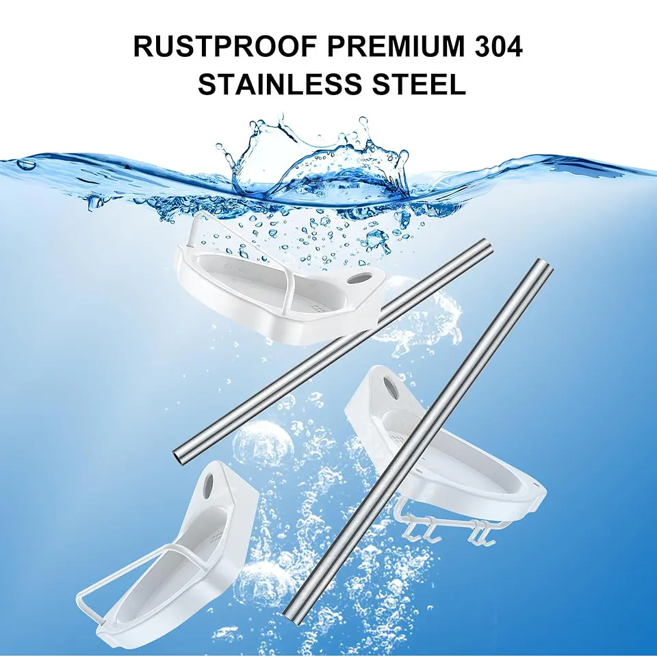 Organizador Esquinero Ducha Baño Multiuso 4 Niveles Ajustable 7