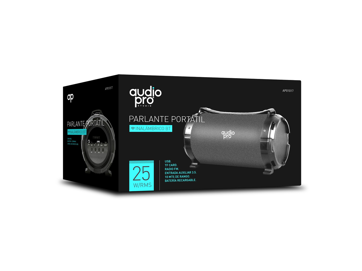 Parlante Portátil Audiopro 25 Rms AP01017 Bk 2