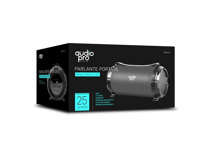 Parlante Portátil Audiopro 25 Rms AP01017 Bk 2