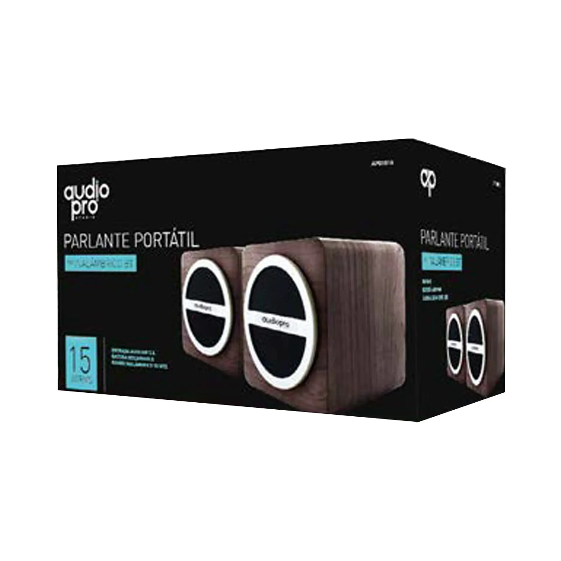 Par De Parlante Portatil Sd/usb/ Fm Y Bt Audiopro AP01016 5