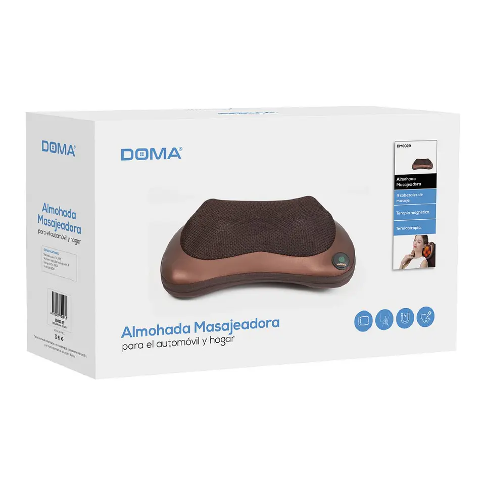 Almohada Masajeadora 4 Cabezales Terapia Magnética 5