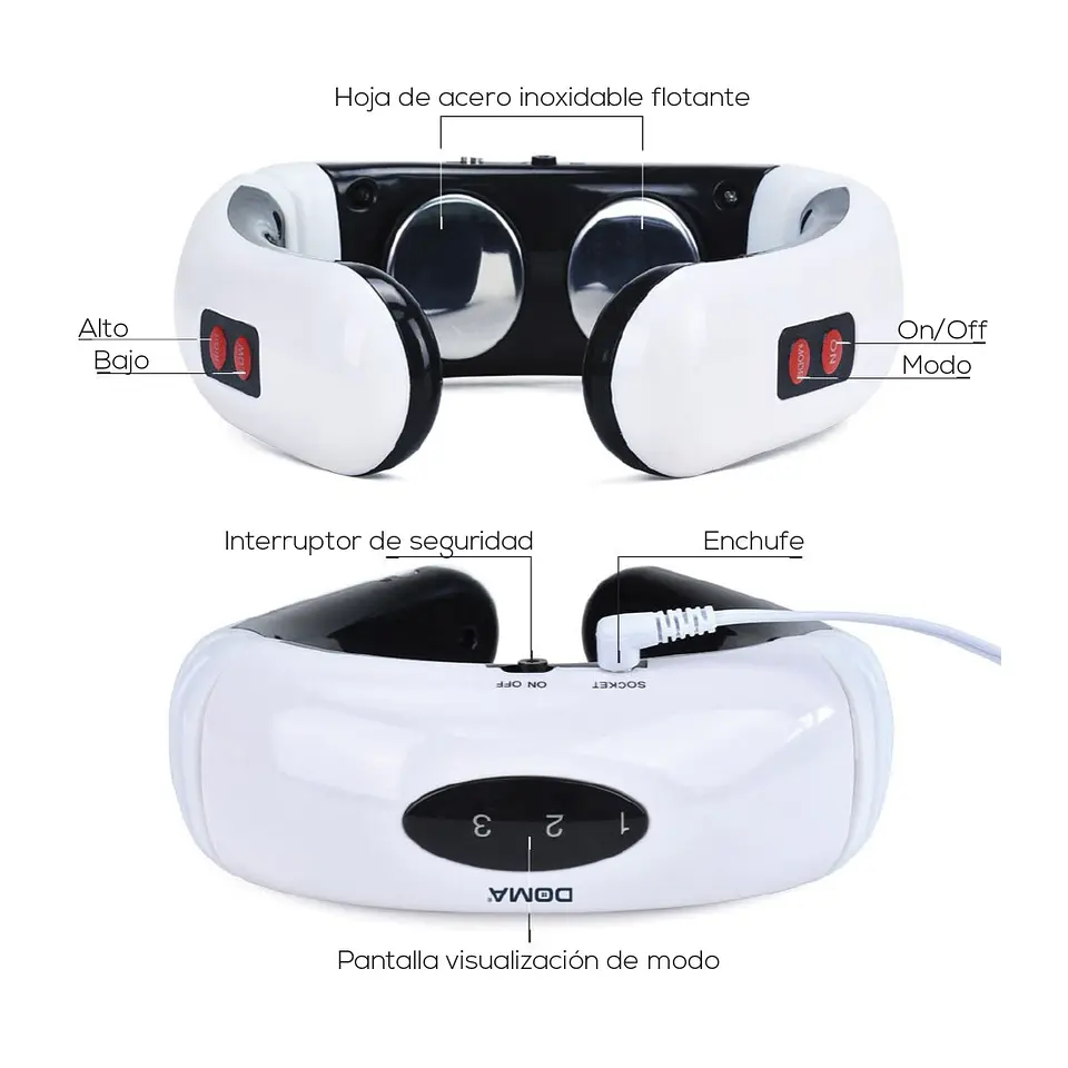 Masajeador Electroestimulador De Cuello Cervical DM0004 2