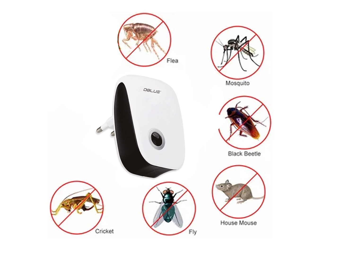 Repelente Ultrasónico de Plagas Dblue DBREM48 5