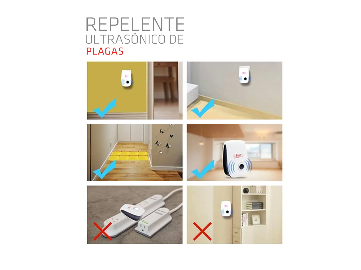 Repelente Ultrasónico de Plagas Dblue DBREM48 7
