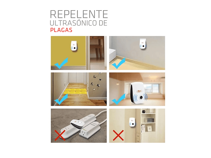 Repelente Ultrasónico de Plagas Dblue DBREM48 7