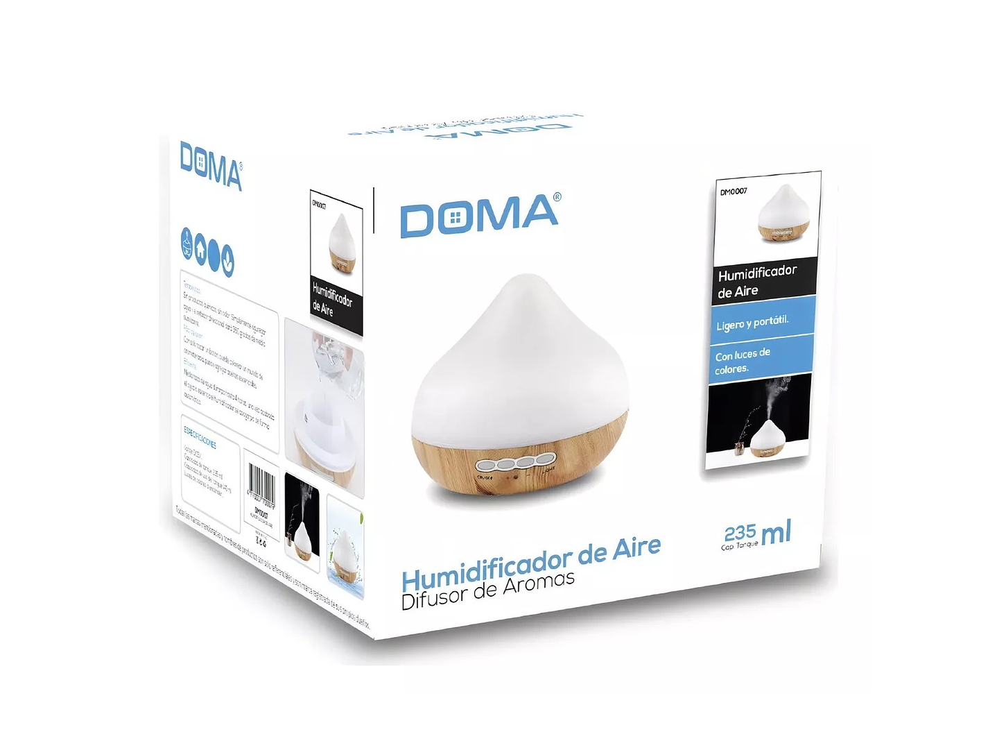 Humidificador 140ml Purificador De Aire DM0007 Doma 3