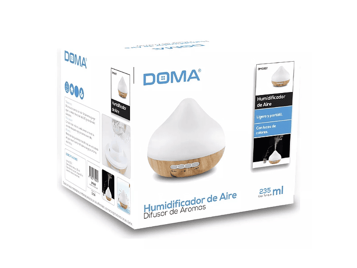 Humidificador 140ml Purificador De Aire DM0007 Doma 3