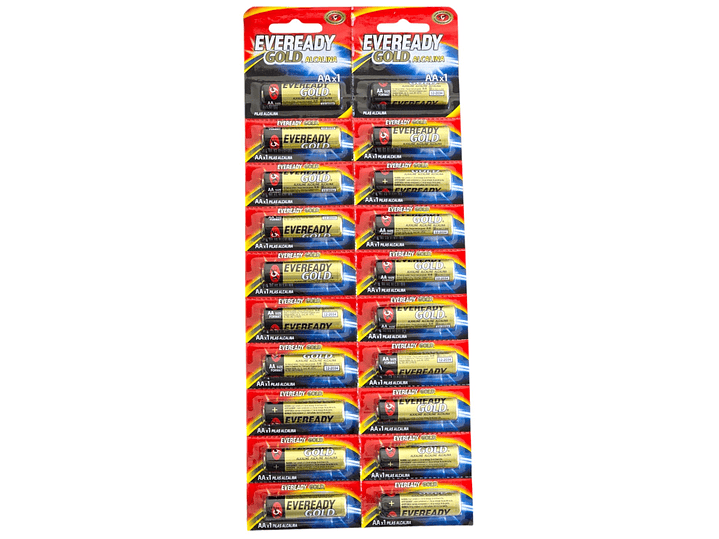 Pack 20 Pilas Eveready AA Alcalina Tira Prepicada 1