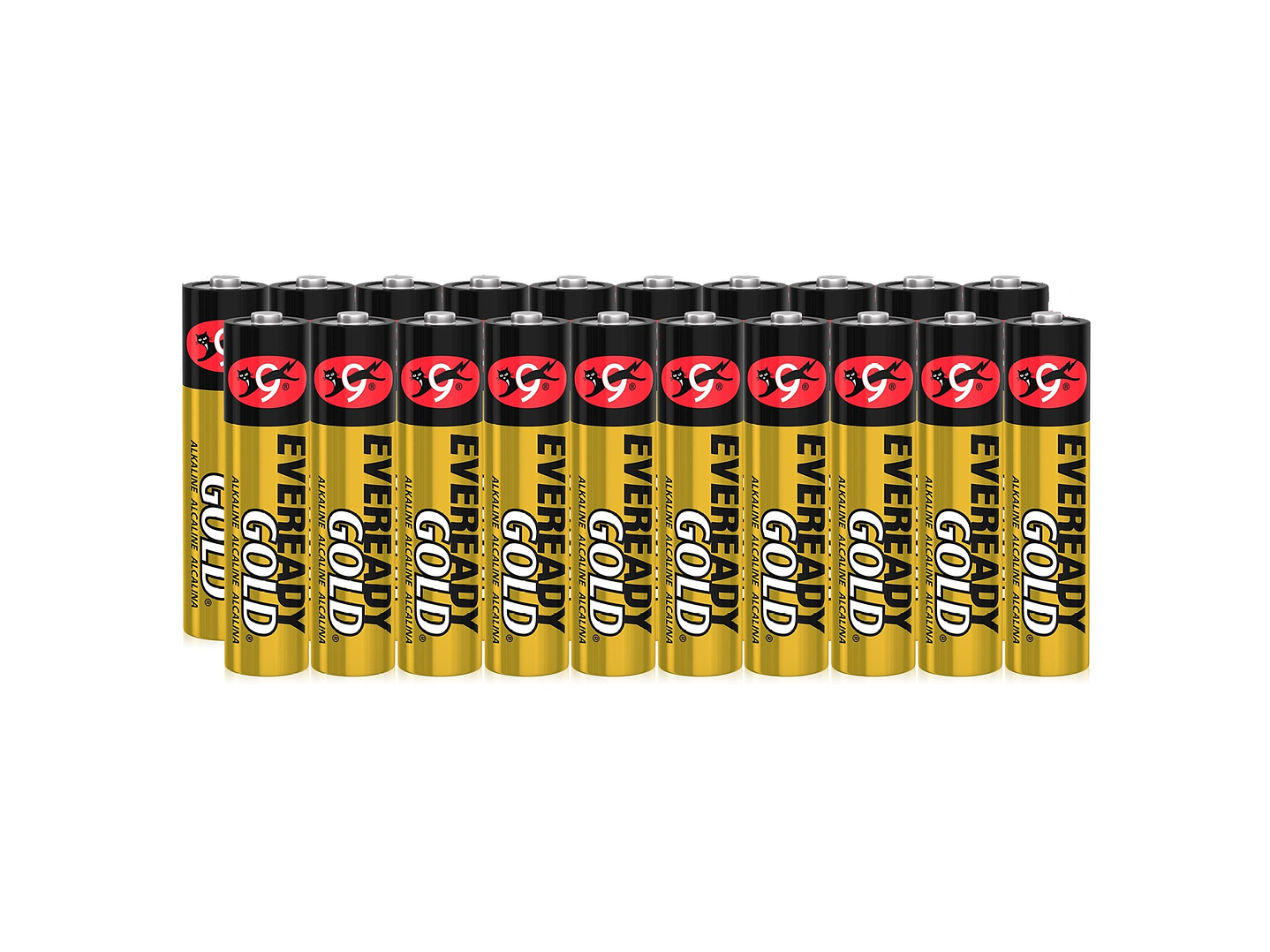 Pack 20 Pilas Eveready AA Alcalina Tira Prepicada 2