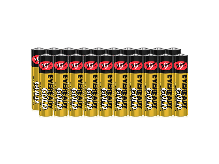 Pack 20 Pilas Eveready AA Alcalina Tira Prepicada 2