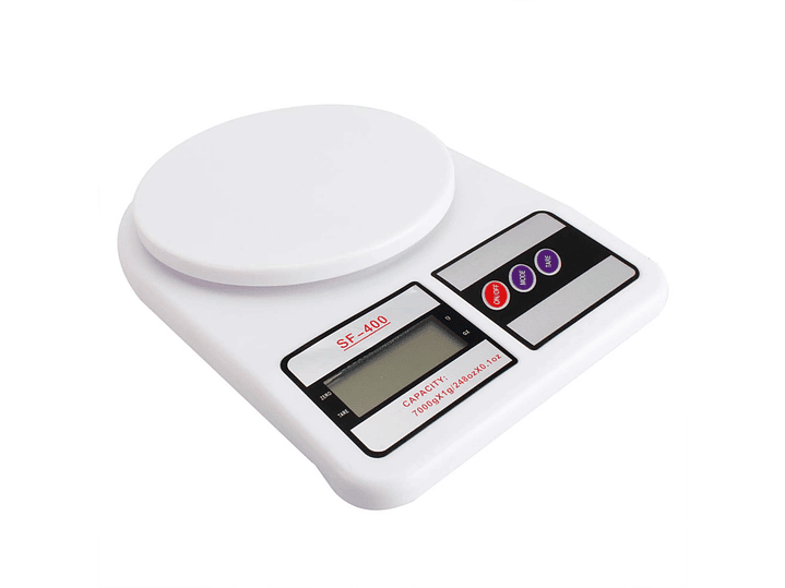 Balanza Pesa de Cocina Digital 7 Kilos Blanca 1