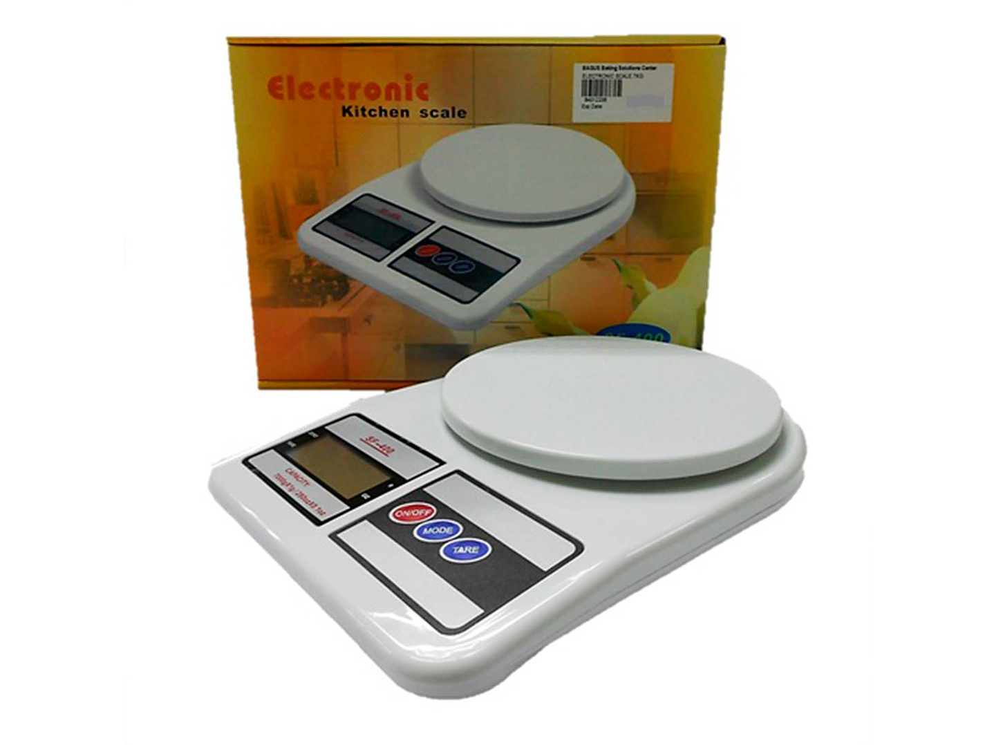 Balanza Pesa de Cocina Digital 7 Kilos Blanca 2