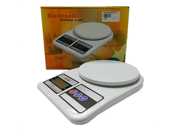 Balanza Pesa de Cocina Digital 7 Kilos Blanca 2