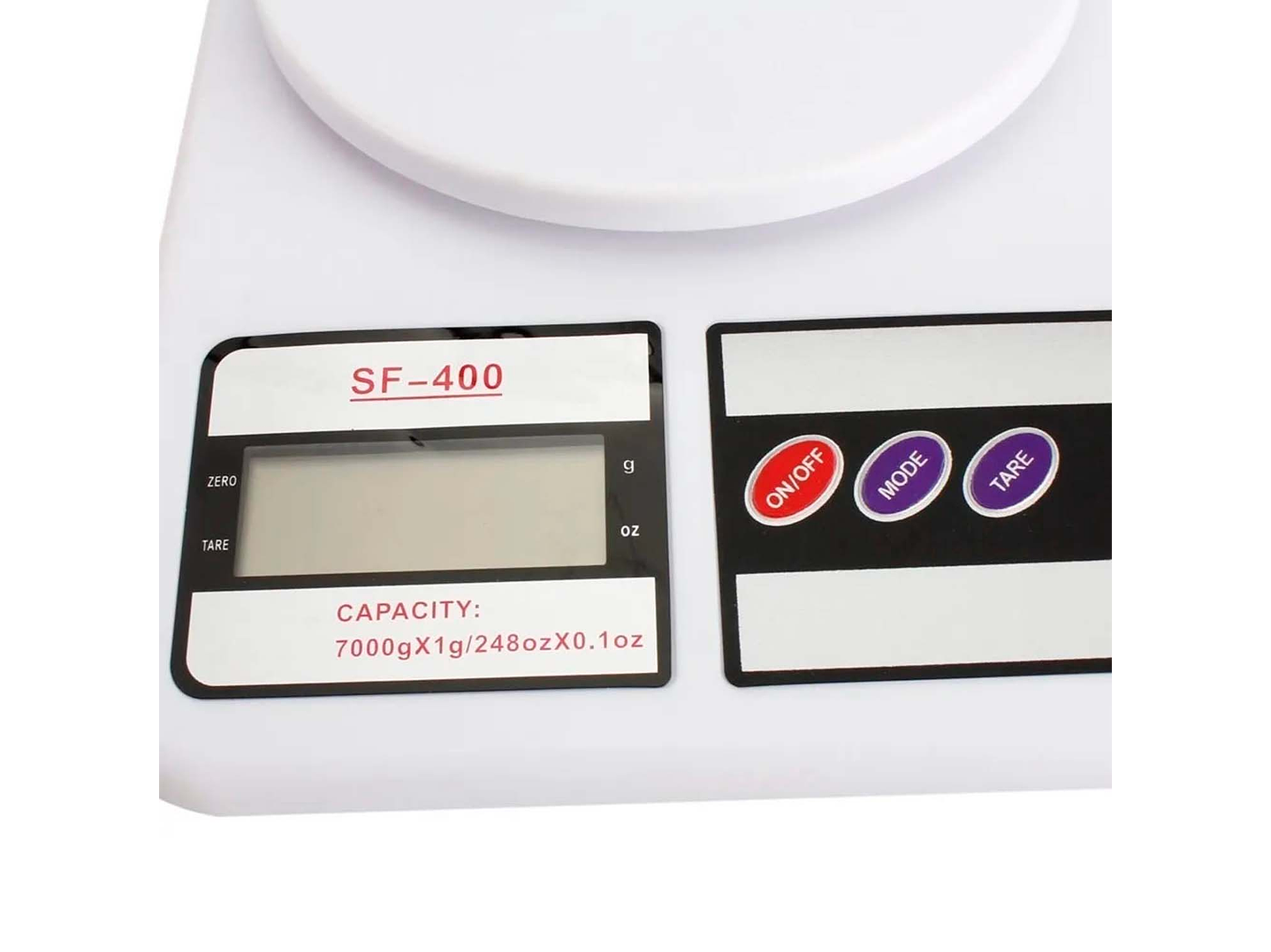 Balanza Pesa de Cocina Digital 7 Kilos Blanca 4