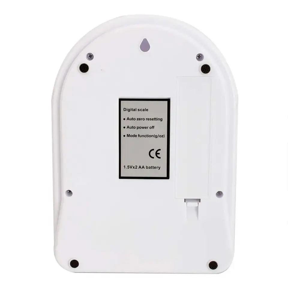 Balanza Pesa de Cocina Digital 7 Kilos Blanca 5