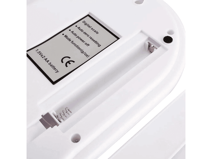 Balanza Pesa de Cocina Digital 7 Kilos Blanca 6