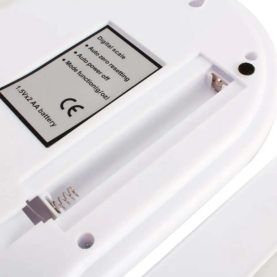 Balanza Pesa de Cocina Digital 7 Kilos Blanca 6